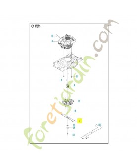 Lame standard 510436410. Pièce de rechange Husqvarna 