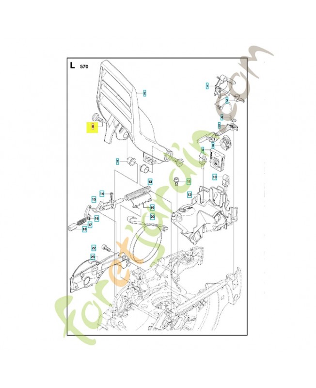 Vis 537209001. Pièce de rechange Husqvarna