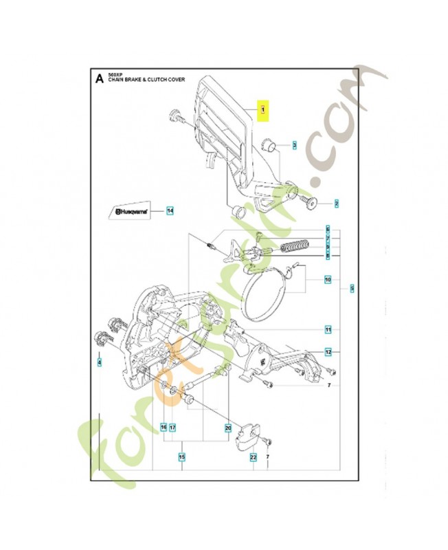 Protège main 505200902. Pièce de rechange Husqvarna Protège main 505200902. Pièce de rechange Husqvarna