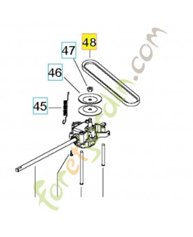 Courroie d'avancement husqvarna réf : 504034801