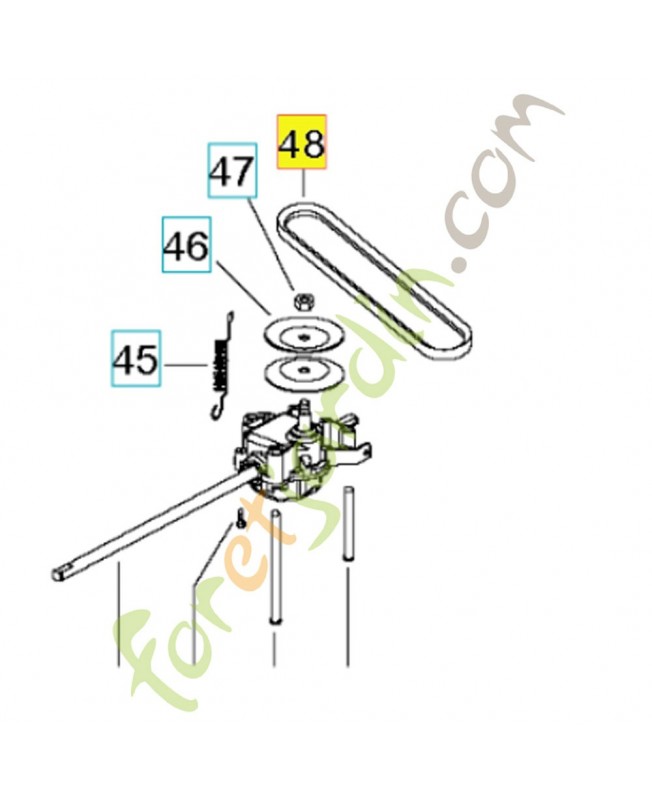 Courroie d'avancement