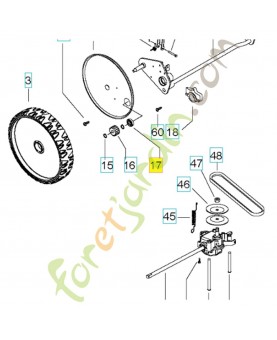 Roulement 531208778. Pièce de rechange Husqvarna