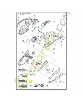 Autocollant 581662902. Pièce de rechange Husqvarna