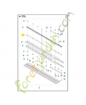 plaque d'usure 579693701. Pièce détachée Husqvarna