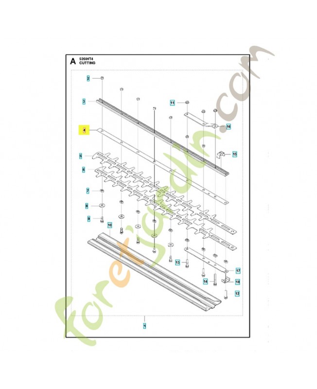 plaque d'usure 579693701. Pièce détachée Husqvarna