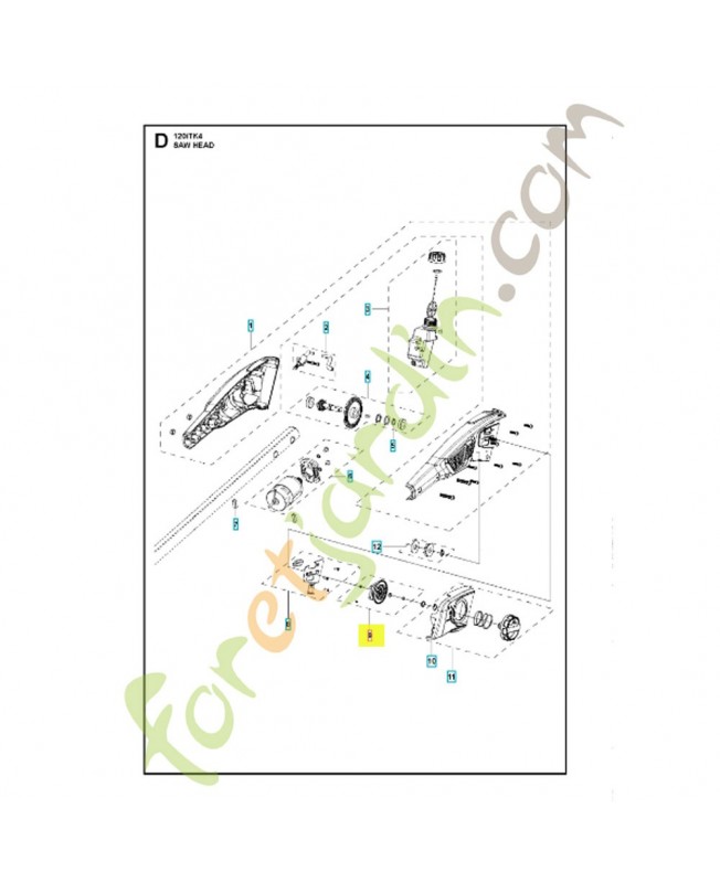 Tendeur de courroie 596261601. Pièce détachée Husqvarna