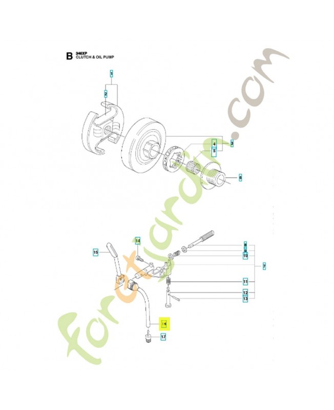 Durite 537101102. Pièce de rechange Husqvarna