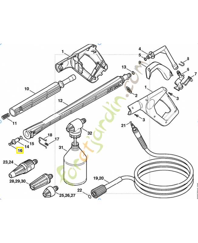 Joint torique 9645-948-3046. Pièce de rechange Sithl / Vicking