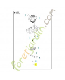 Vis 531206649 et 504456403. Pièce de rechange Husqvarna