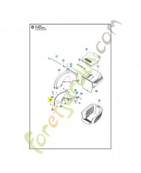 écrou 502305001. Pièce de rechange Husqvarna