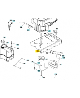 Vis fixation moteur 3/8-16x1