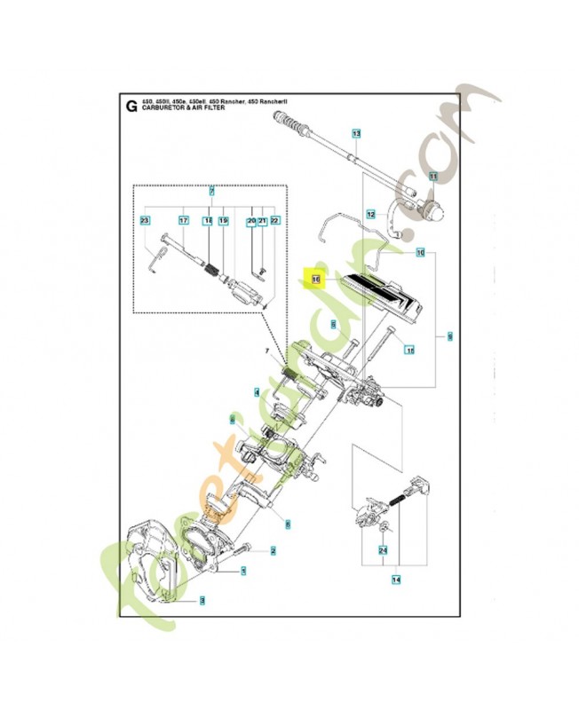 Filtre a air référence 544080803