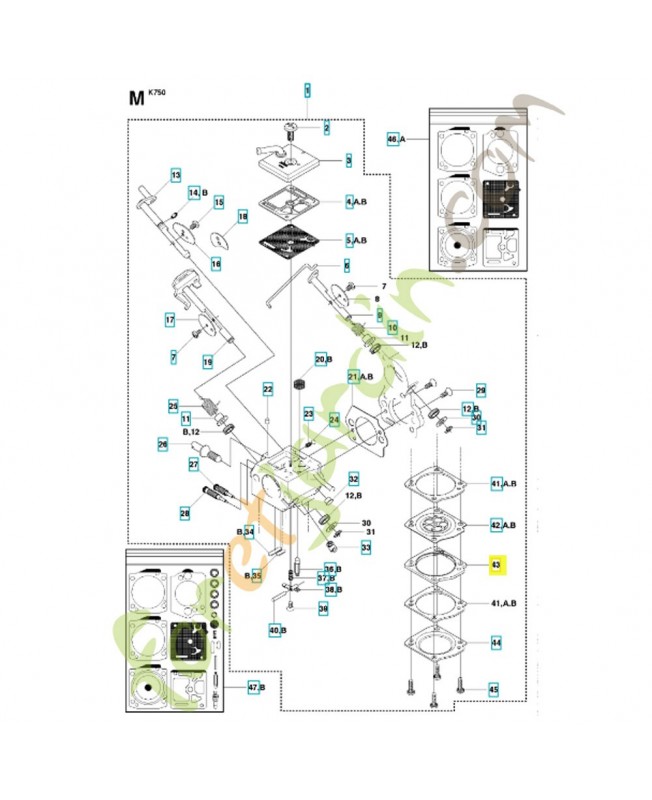 Couvercle 506395501. Pièce détachée Husqvarna