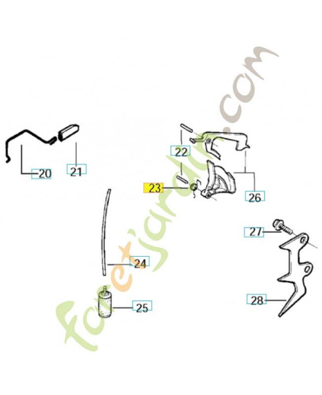 Ressort 530023817. Pièce de rechange Husqvarna
