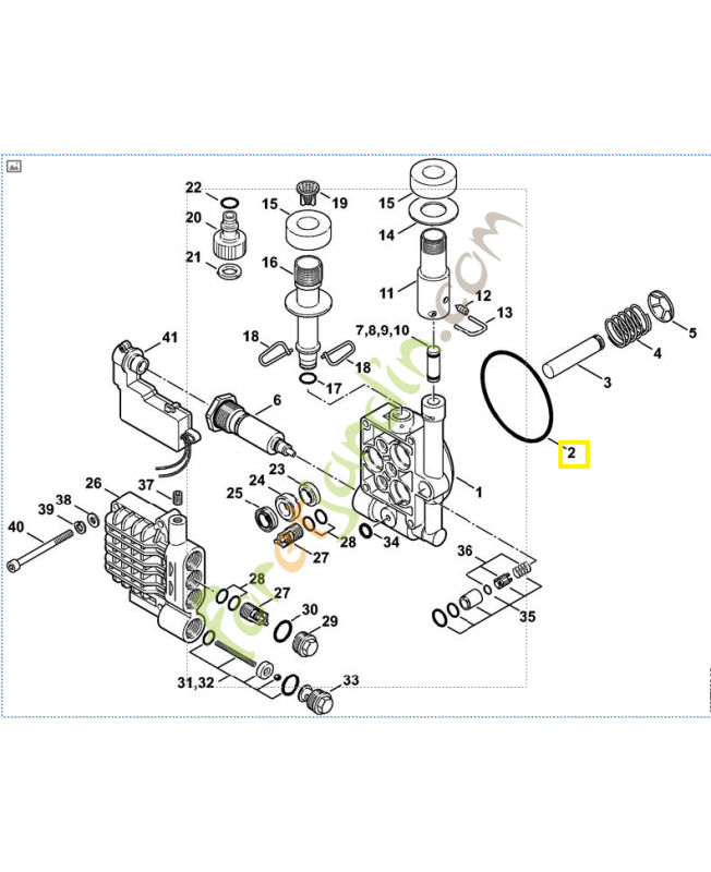 Joint torique 85 x 2,62 9645-945-8627. Pièce de rechange Sithl / Vicking