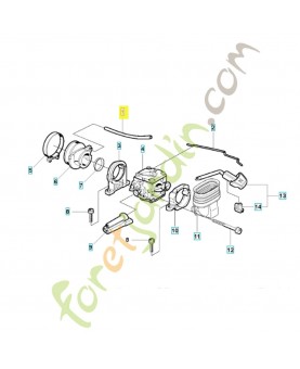 Tuyau 503400607. Pièce détachée Husqvarna