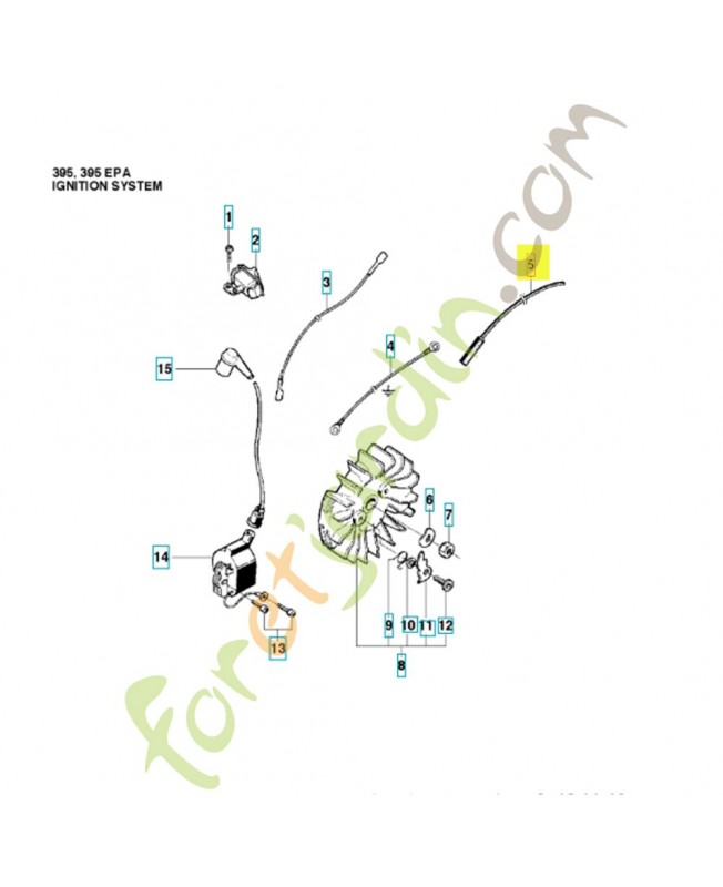Cable 501081701. Pièce de rechange Husqvarna