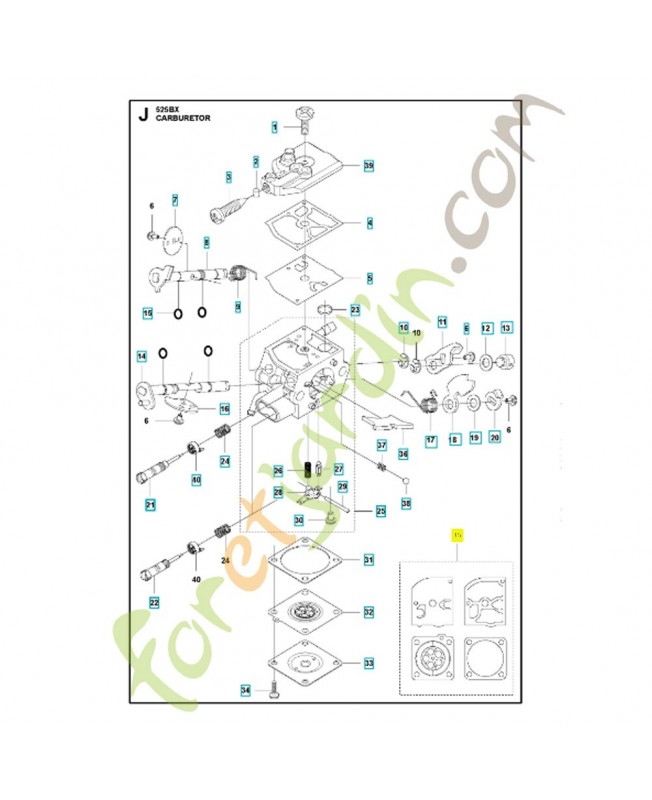 Jeu de joints 577901801. Pièce de rechange Husqvarna
