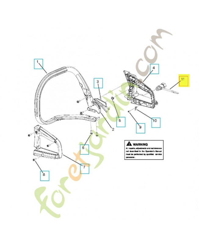 Extracteur 530031112. Pièce de rechange Husqvarna