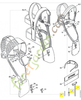 Jeu d'outils 4116-890-1400. Pièce de rechange Sithl / Vicking