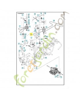 Courroie de coupe primaire 581759901. Pièce de rechange Husqvarna