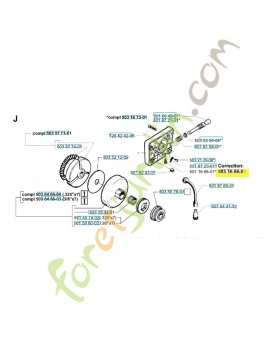 Vis 503166601. Pièce de rechange Husqvarna