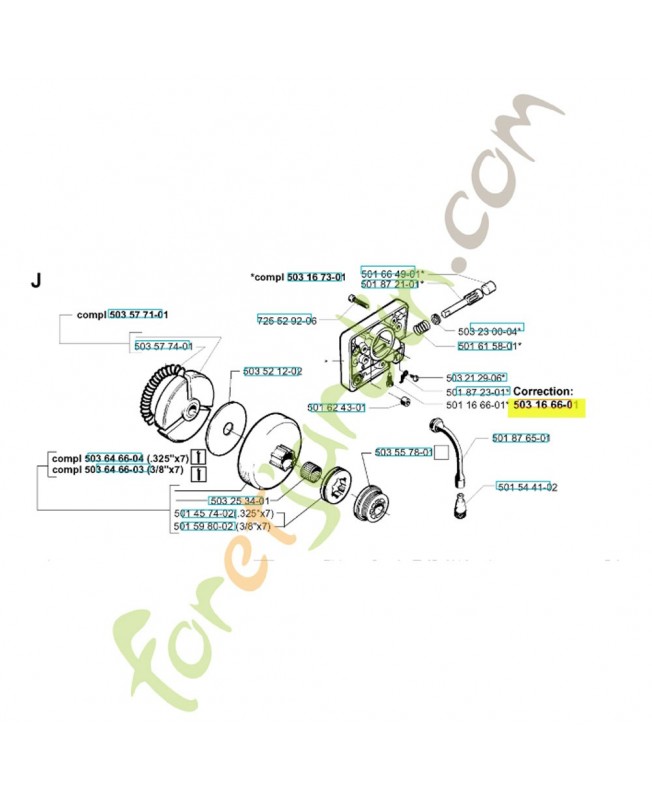 Vis 503166601. Pièce de rechange Husqvarna Vis 503166601. Pièce de rechange Husqvarna