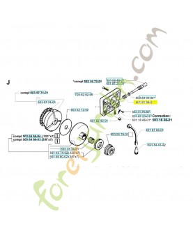 Ressort 501615801. Pièce de rechange Husqvarna