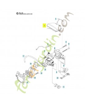 Filtre a air 537255701. Pièce de rechange Husqvarna
