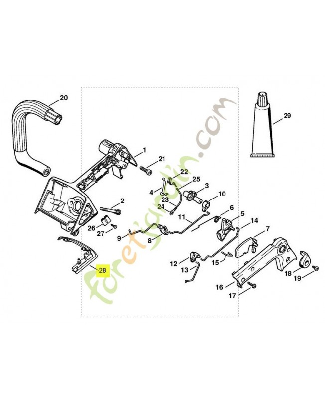 Recouvrement 1129-791-7502. Pièce de rechange Sithl / Vi