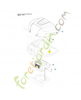 Bouton 506599501. Pièce de rechange Husqvarna