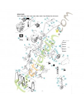 Cable de gaz 577525001. Pièce de rechange Husqvarna