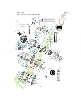 Cable embrayage 577463701. Pièce de rechange Hus