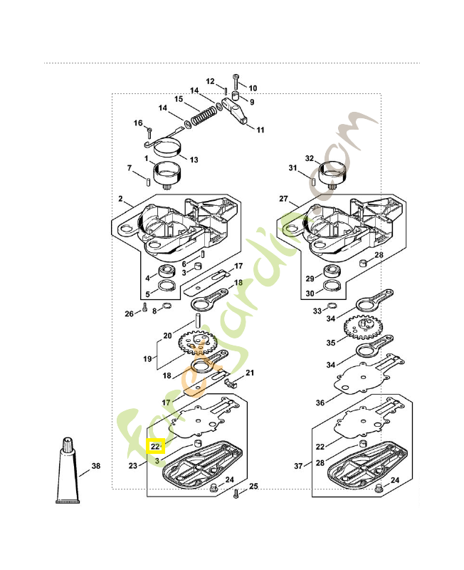 Joint couv. reducteur référence 4226-649-0302