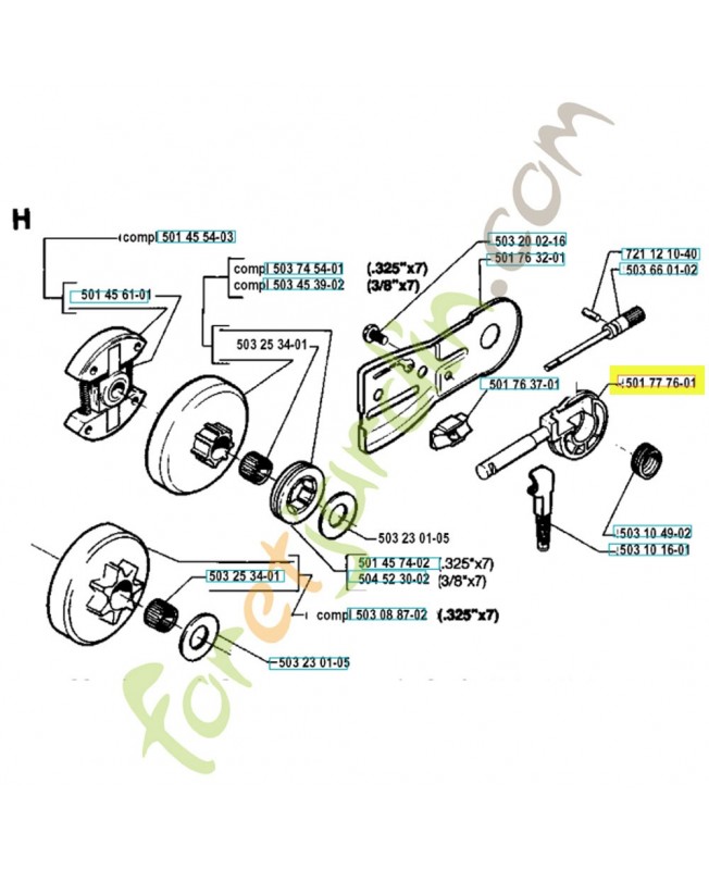 Pompe a huile référence 501777601