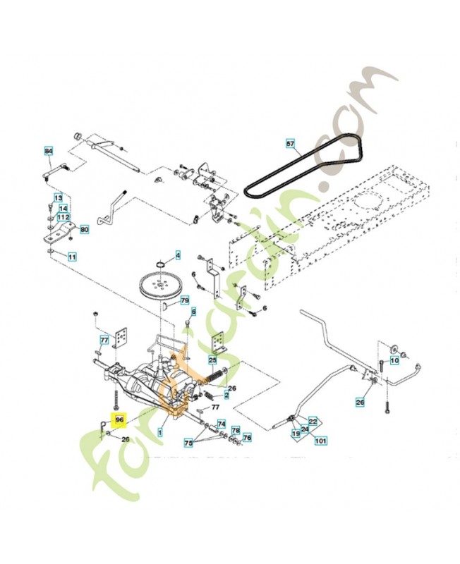 Goupille "beta" 1" zn référence 532004497