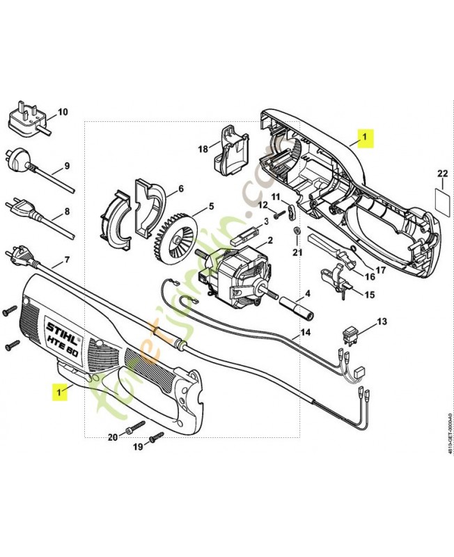 Carter moteur 4810-790-1400. Pièce de rechange Sithl