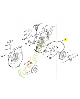 Cable lancement diam 4,5 mm référence 0000-190-2901