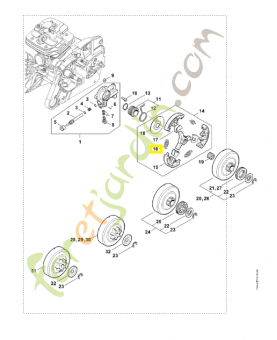Ressort de traction 0000-997-5520. Pièce détachée Stihl / Vicking