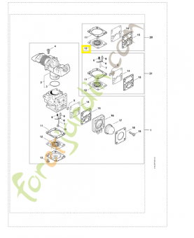 Membrane de réglage 4149-121-4702. Pièce détachée Stihl / Vicking