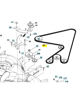 Courroie de coupe husqvarna