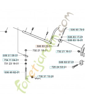 Ressort 506832301. Pièce de rechange Husqvarna