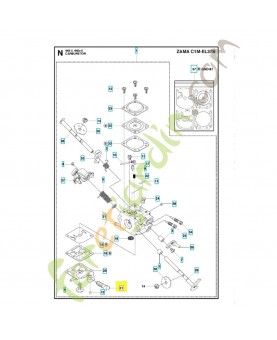 Vis de réglage 537383301. Pièce de rechange Husqvarna