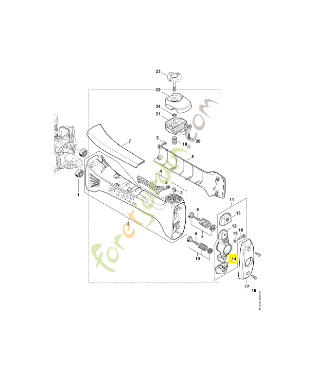 Butée caoutchouc 4148-792-2801. Pièce de rechange Sithl / Vicking Butée caoutchouc 4148-792-2801. Pièce de rechange Sithl / Vicking
