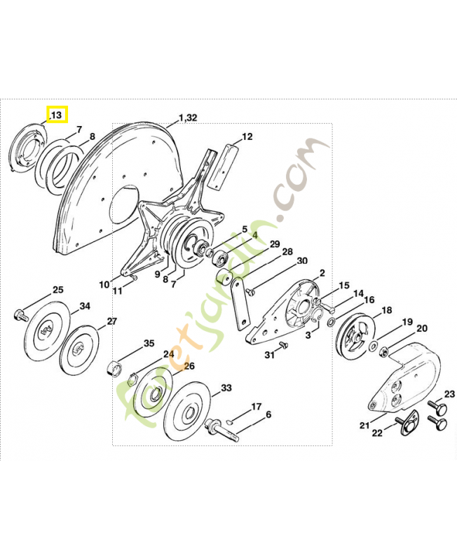 Bride 4205-706-2903. Pièce de rechange Sithl / Vicking