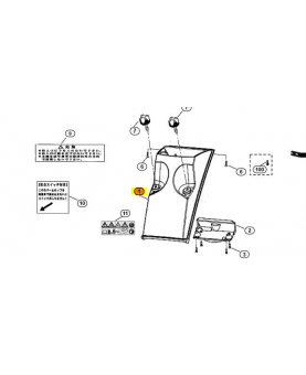 Partie inferieure d'entonnoir