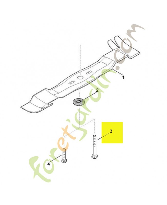 Vis 9008-319-9075. Pièce de rechange Sithl / Vicking