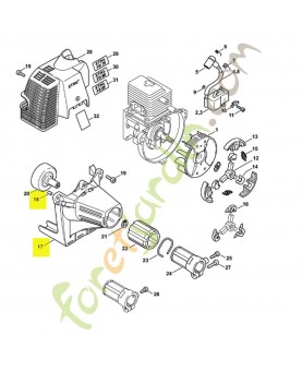 Carter ventilateur 4137-080-1800. Pièce de rechange Sithl 