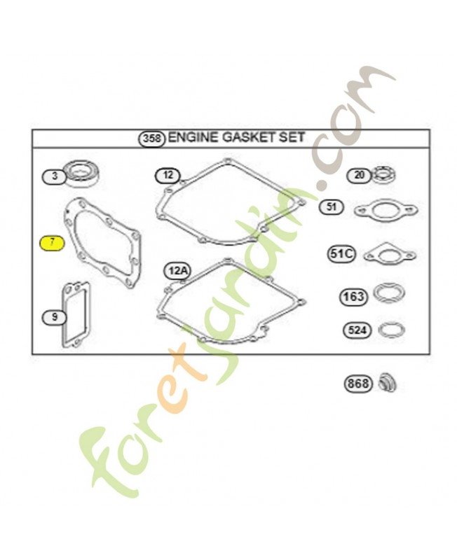 698717 Joint culasse  Briggs & Stratton