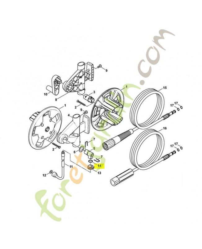 Joint torique 14,3x2,4 référence 9645-948-7996